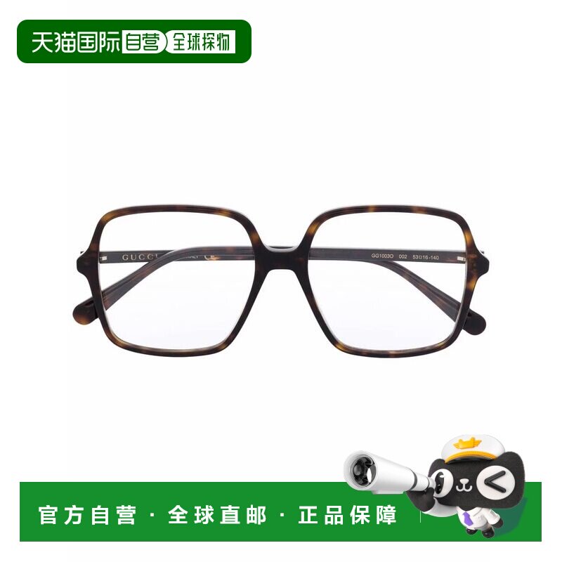 香港直邮GUCCI 女士眼镜 GG1003O002 AW2025 黑色 GG1003O古驰