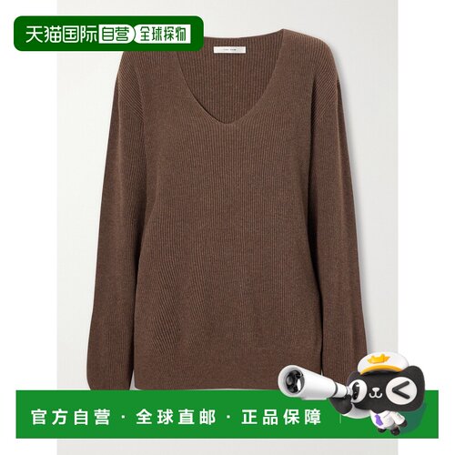 香港直邮The Row 女士 Phef 棉质羊绒混纺毛衣 R000612Y1041FUD