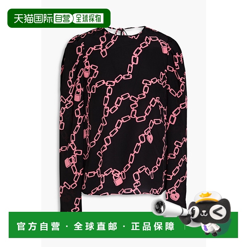 香港直邮Red Valentino 红 华伦天奴 女士 印花真丝双绉衫 R3ABE0