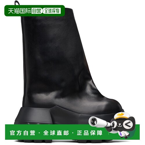 1h可退 香港直邮rick owens 瑞克 欧文斯 男士 黑色 Temple Flare