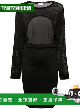 1h可退 香港直邮Saint Laurent 圣罗兰 女士 露背针织连衣裙 7760