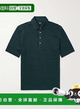 香港直邮zegna 杰尼亚 男士 Oasi 亚麻Polo衫 UF352A9F770