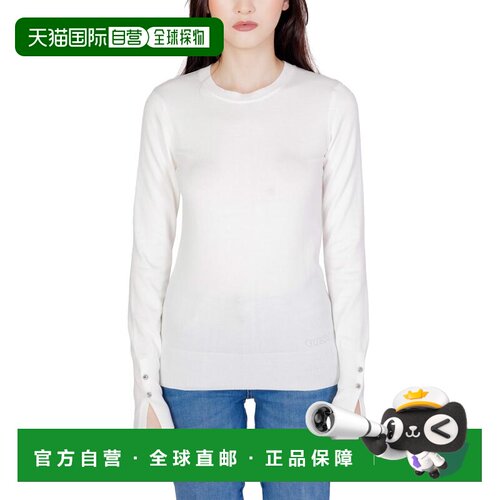 1h可退 欧洲直邮GUESS 女士针织衫 W2YR30Z2V62G012 AW2024 白色