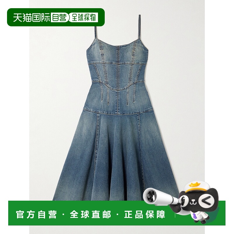 1h可退 香港直邮Alexander McQueen 亚历山大 麦昆 女士 拼接牛仔