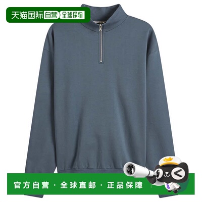 香港直邮AURALEE 男士 Auralee Gauge 高卫衣半拉链套头衫 A26SP0