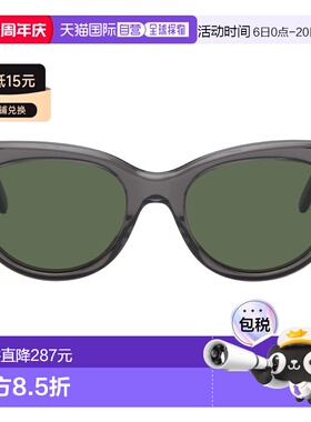 1h可退 香港直邮LOEWE 罗意威 男士 灰色 Swan Slim 太阳镜 LW401