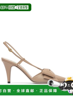 1h可退 香港直邮valentino 华伦天奴 女士 粉色皮质高跟鞋 7W2S0M