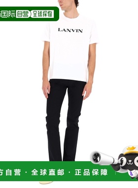 1h可退 香港直邮Lanvin 朗雯 男士 白色棉质T恤 RMTS0012J300H250