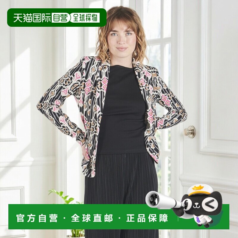 欧洲直邮Only衣服女短外套/西装外套黑色ONLPOPTRASH L/S AOP BLA