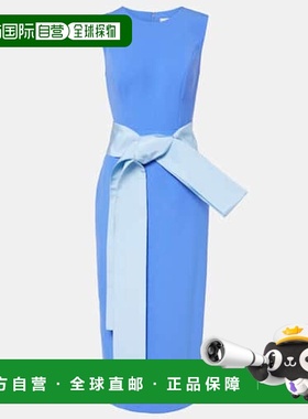 香港直邮CAROLINA HERRERA 女士 Cr&ecirc;pe 酒会礼服连衣裙