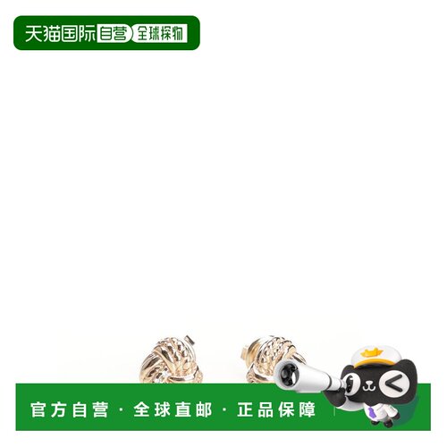 1h可退 香港直邮Bottega Veneta 葆蝶家 女士 Intreccio 镶嵌耳环