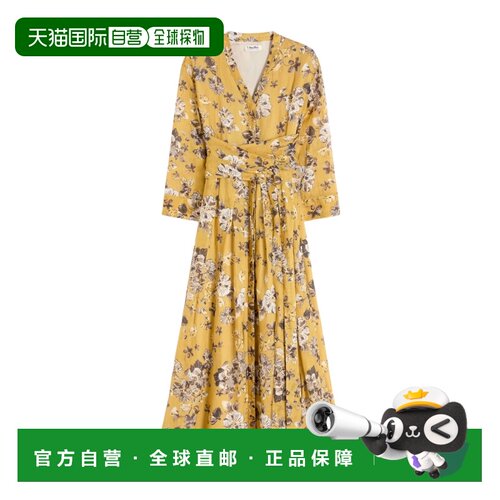 1h可退 Max Mara 长款衬衫式连衣裙 9221096306苎麻