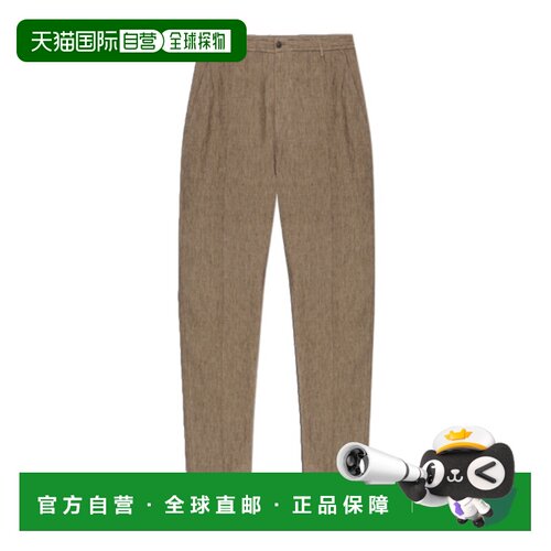 香港直邮EMPORIO ARMANI 男士亚麻休闲裤 EM004672TE10410O1003