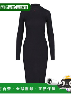 香港直邮Diesel 迪赛 女士 D-Mokky-Ls-Microdiv 高领中长连衣裙