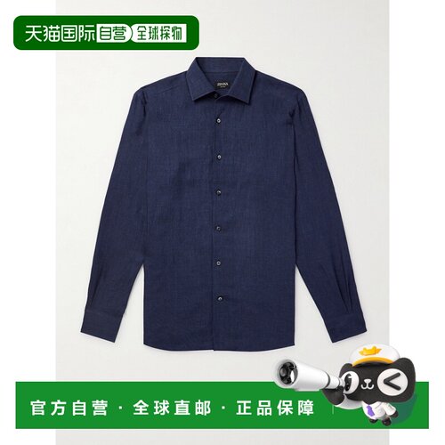 zegna 杰尼亚 男士 Oasi 长袖衬衫 UDX31A7SRO3亚【付后1h可退】