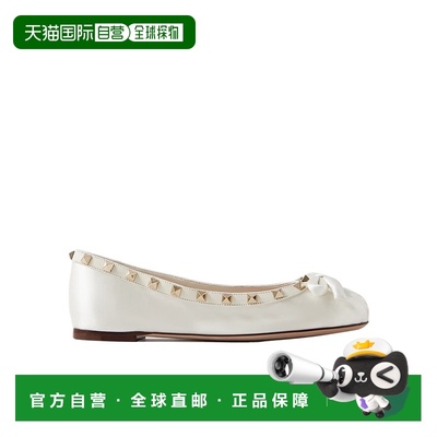 【99新未使用】香港直邮Valentino Rockstud 蝴蝶结缀饰芭蕾舞鞋