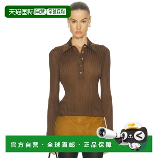 1h可退 香港直邮KHAITE 女士 Vin 上衣 18051429 brown棕色 舒适