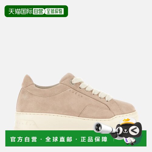 自营欧洲直邮Hogan Chamallow粉色运动鞋