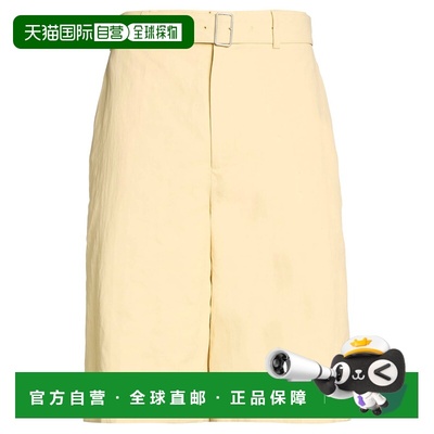 1h可退 香港直邮Jil Sander 吉尔 桑达 男士 短裤 yellow黄色 舒