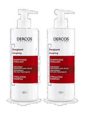 欧洲直邮薇姿DERCOS强韧丰盈防脱「红标」洗发水400mlx2瓶装正品