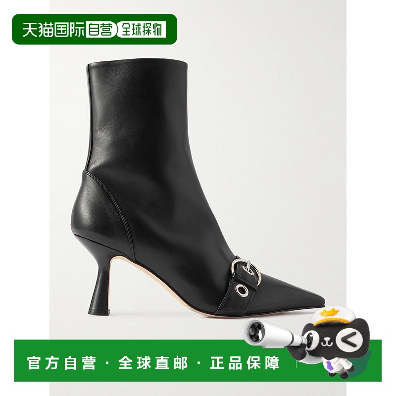 1h可退 香港直邮aeyde 女士 Halima 搭扣皮质靴子 A11AB059100100