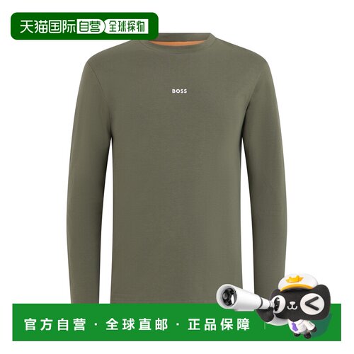 香港直邮BOSS 男士针织衫 50473286342 AW2026 军绿色 Long-sleev