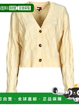 欧洲直邮Tommy Jeans  女衣服 春夏2025 开衫 TJW HTR CABLE CARD