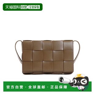 Veneta 香港直邮Bottega 中号Cassette编织翻盖单 99新未使用