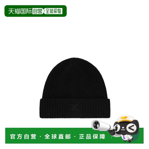 香港直邮Celine 徽标羊绒帽子 AA00E264W.针织帽