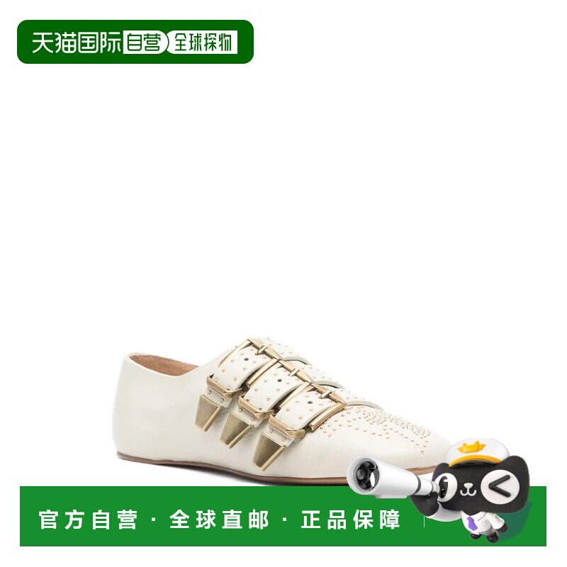 香港直邮CHLOÉ 女士芭蕾乐福鞋 CH26S16YUR122 SS2026 白色
