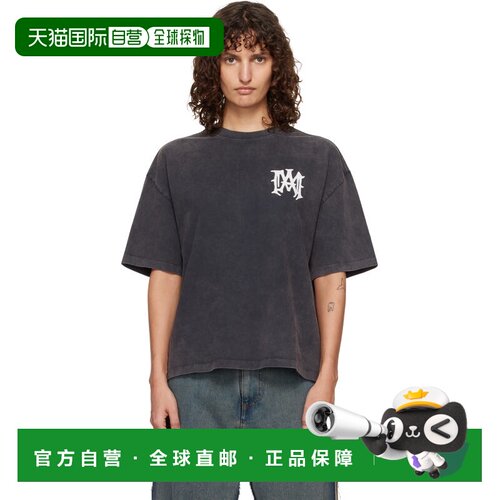 香港直邮AMIRI 女士 灰色 Hollywood Oversized T恤 AWTOJR1074
