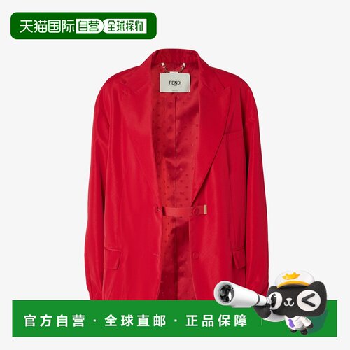 1h可退 香港直邮FENDI 女士西服 FJ7699AW9BF1W0B CO 红色 单排扣