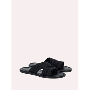 1h可退 Salvatore Ferragamo 露趾徽标拖鞋 01G833