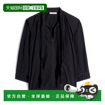 1h可退 香港直邮Lemaire 绉棉衬衫配围巾 SH1222LF1399长袖衬衣