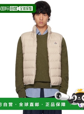 1h可退 香港直邮Moncler 盟可睐 男士 米色 Contrin 羽绒马甲 J20