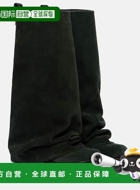 香港直邮The Attico 女士 Robin 皮质战地靴 black黑色 舒适时尚