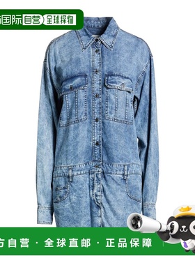 1h可退 香港直邮ISABEL MARANT 女士 短款连衣裙 blue蓝色 舒适时