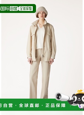 自营欧洲直邮Loro Piana 女士白色功能性面料夹克