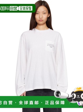 1h可退 香港直邮Acne Studios 艾克妮 女士 白色徽标 T 恤 CL0441