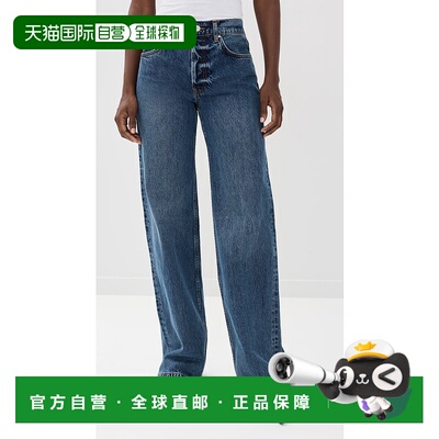 香港直邮ANINE BING 女士 Hugh 牛仔裤 blue蓝色 舒适时尚直筒裤