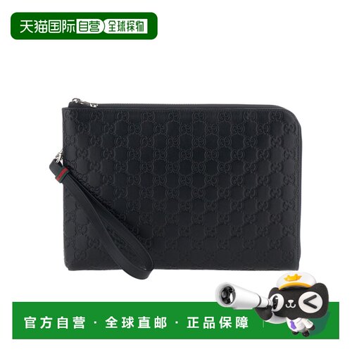 1h可退 香港直邮Gucci GG Emblem手拿包 850223AAFOK古驰