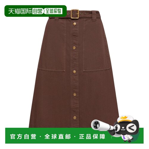 香港直邮Moncler 腰带袢半身裙 L10932D00034M973【付后1h可退】