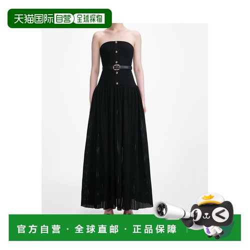 香港直邮Self-Portrait 抹胸针织长连衣裙 AW2503【付后1h可退】