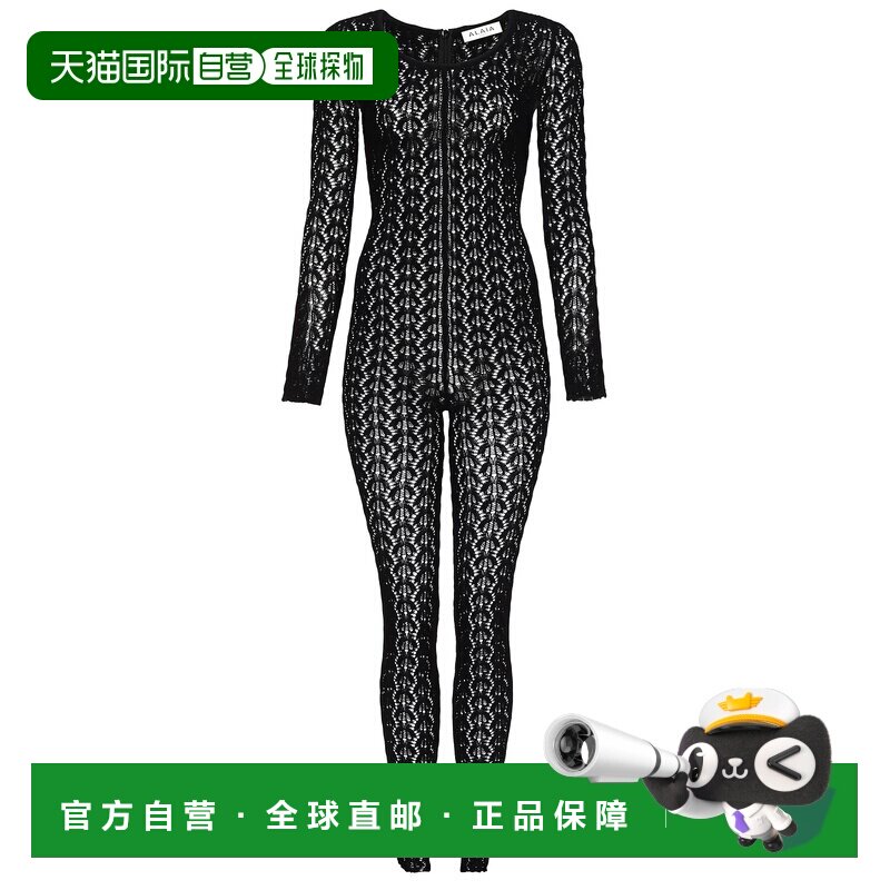 1h可退 香港直邮alaia 女士 长袖连衣裤 AA9U0048K172C black黑色