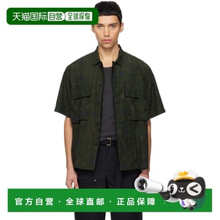 1h可退 香港直邮Sacai 男士 卡其色 Overdyed Floral Print 衬衫