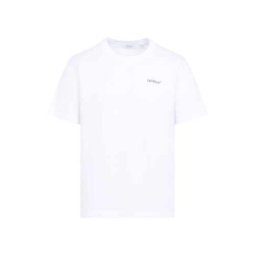 1h可退 香港直邮off-white 男士 Bookish S/S 小号常规T恤(米白色