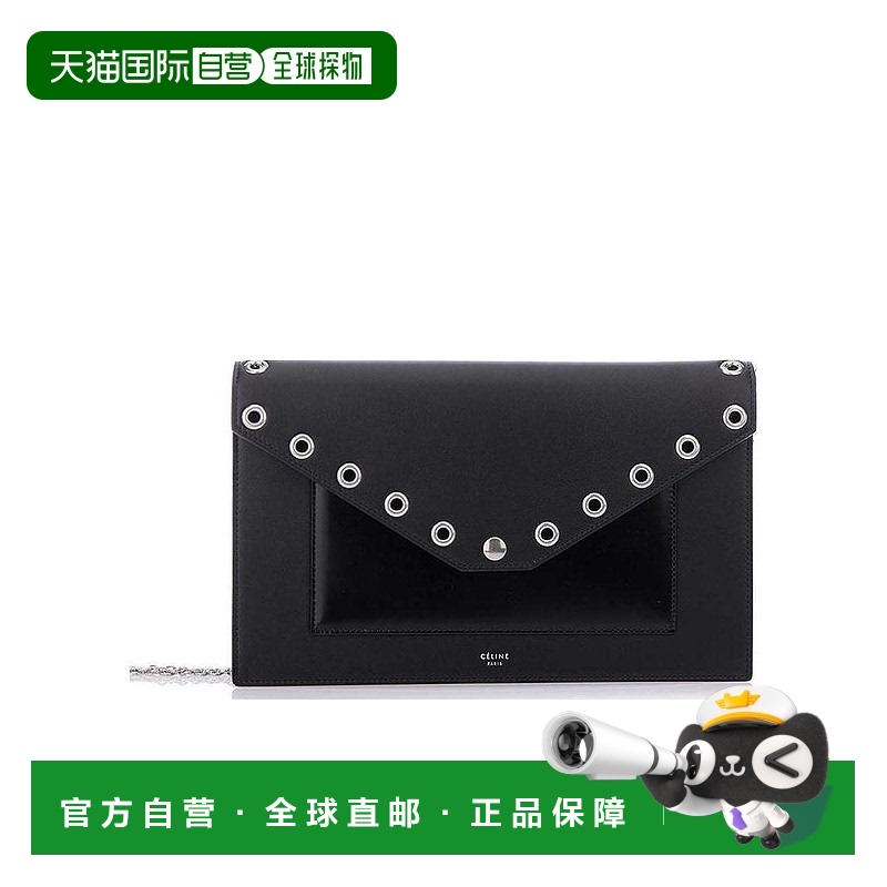 香港直邮Celine Celine翻盖皮革手拿包 109433BB3.