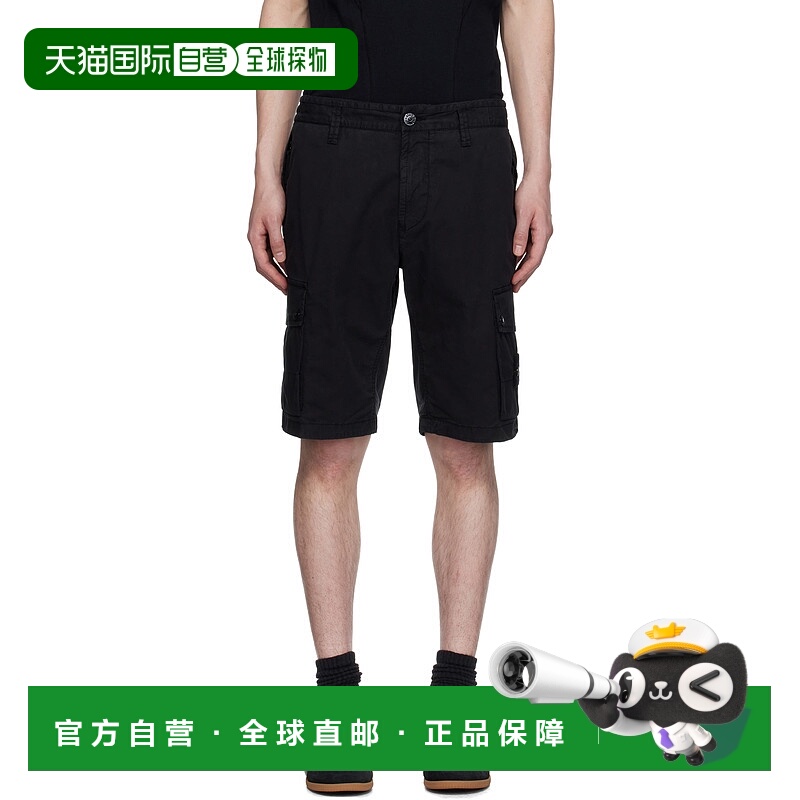 香港直邮Stone Island 石头岛 男士 黑色 Supima Cotton Twill St