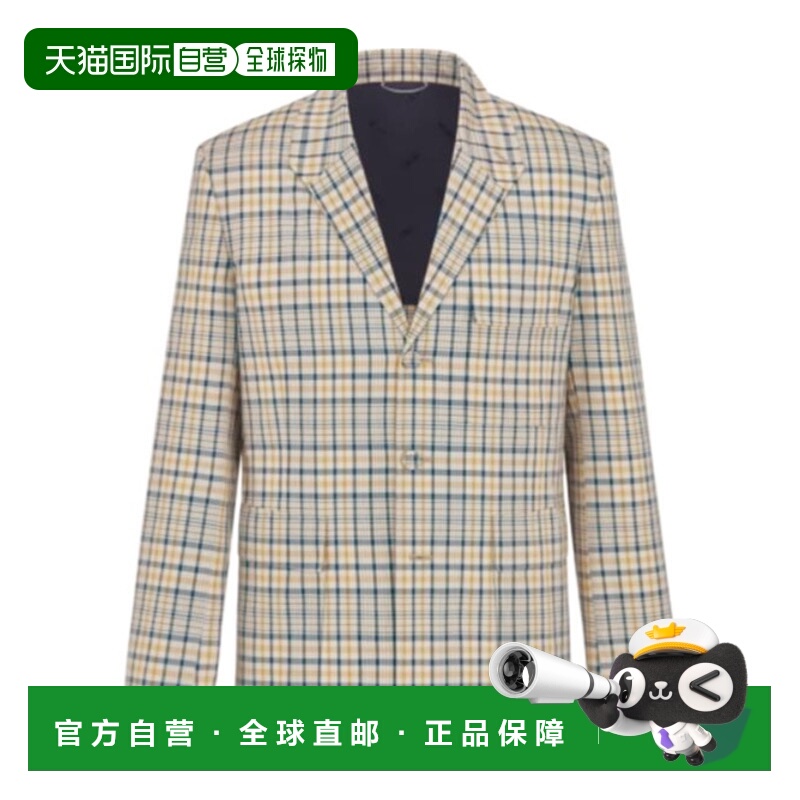 香港直邮Dior 格纹科技面料夹克 593C210A6523