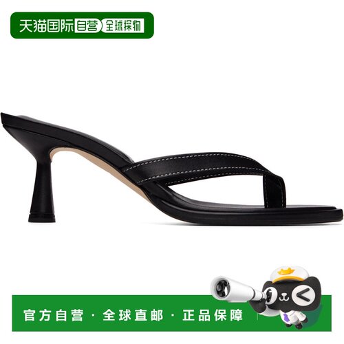 1h可退 香港直邮aeyde 女士 黑色 Daphne Leather Thong 凉鞋 A11